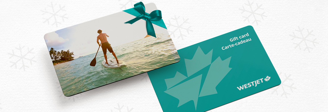 westjet travel gift cards