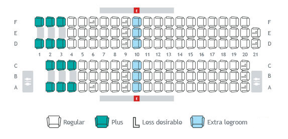 Seat maps - Seat selection - Travel info | WestJet