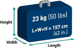 air canada luggage size