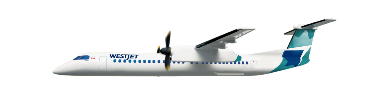 Side view of De Havilland Dash 8-400 (Q400)