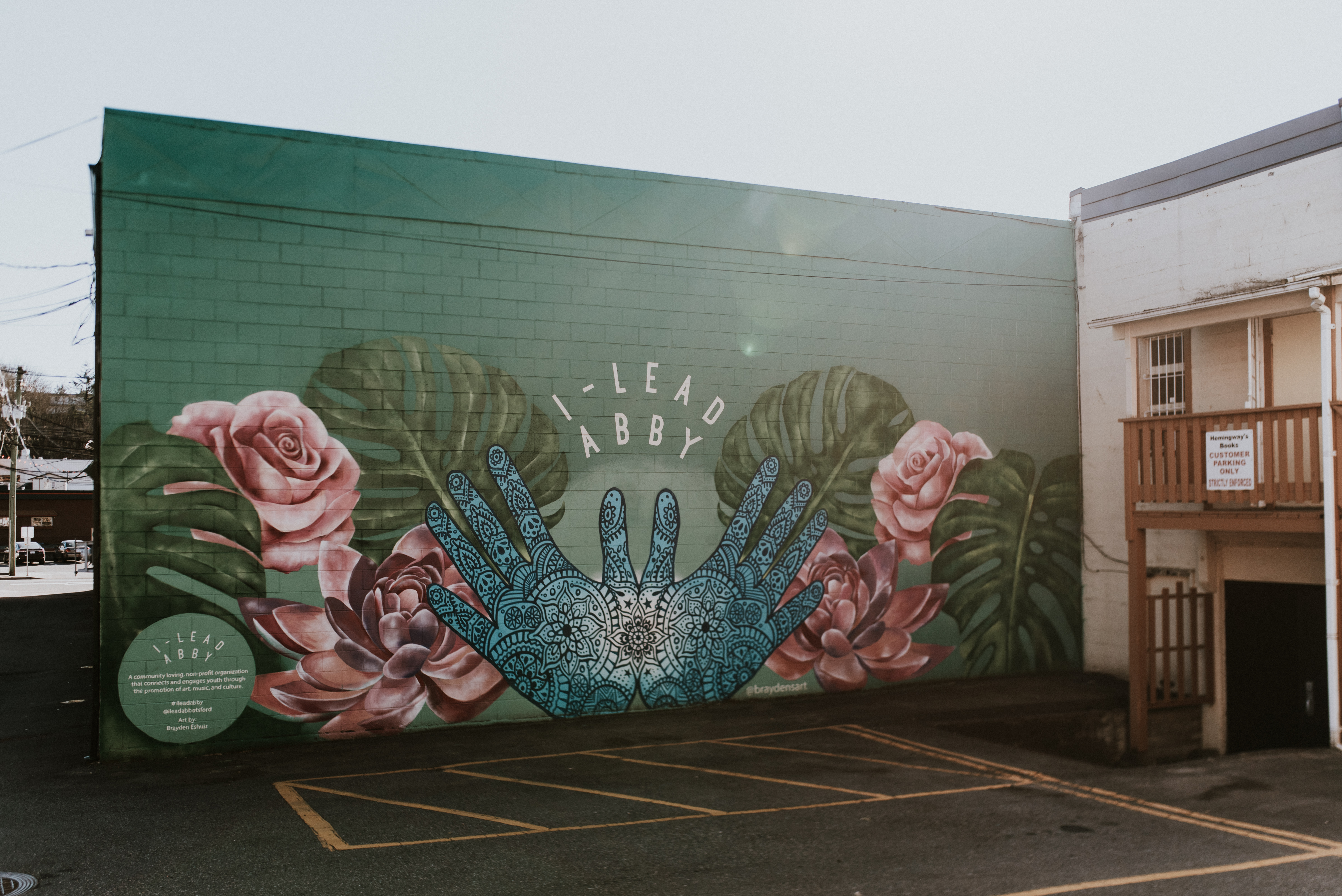 Mural on building in Downtown Abbotsford