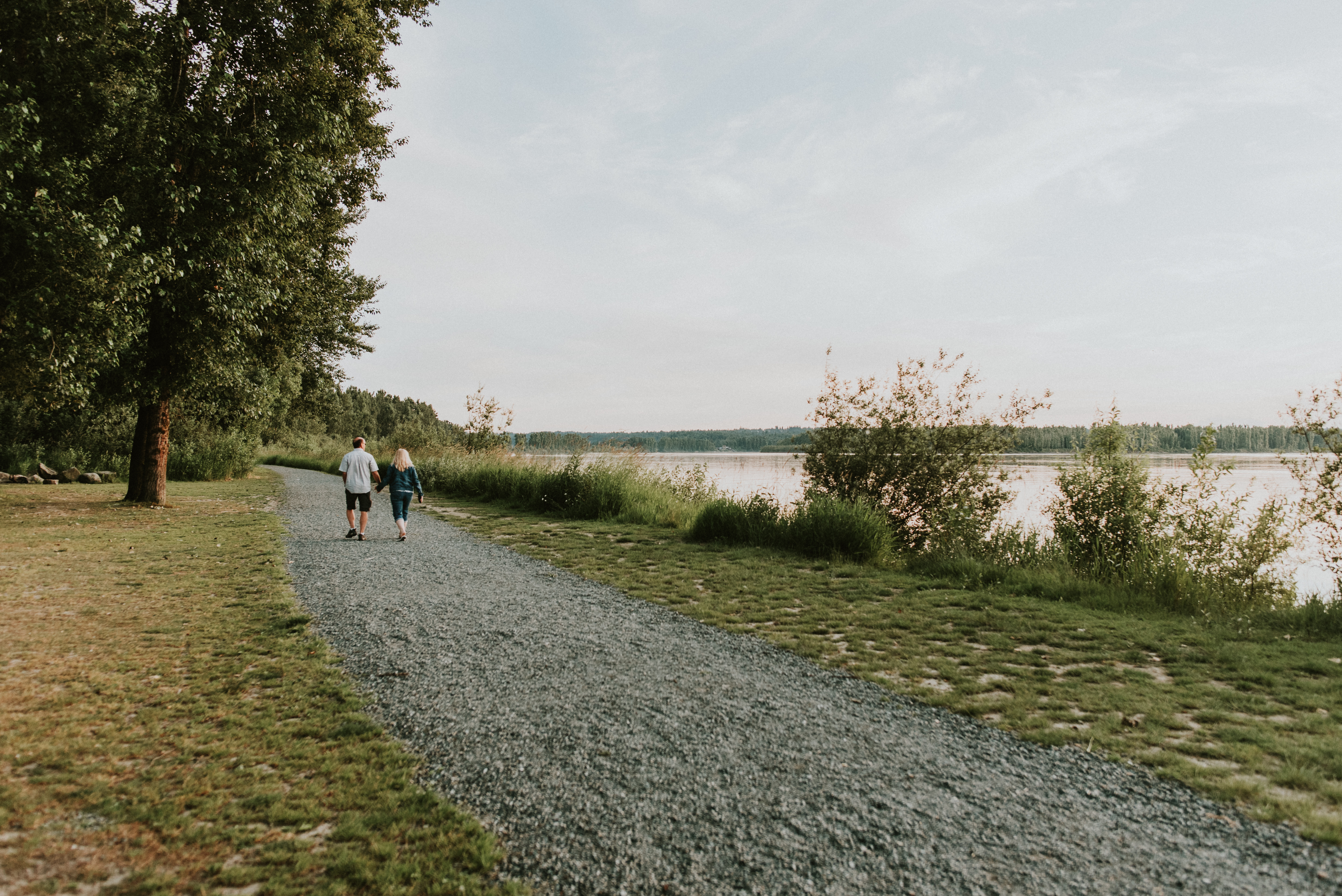 People walking on Matsqui Trail