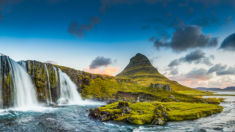 Kirkjufellsfoss waterfall Iceland