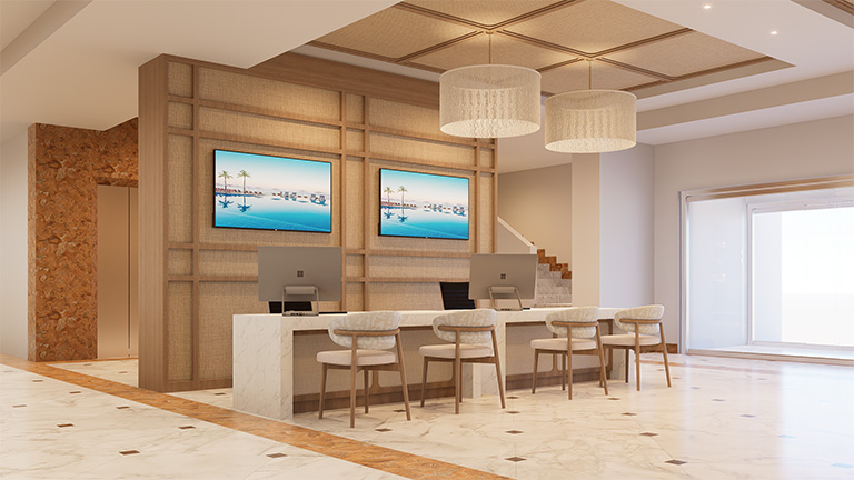 Reception render 