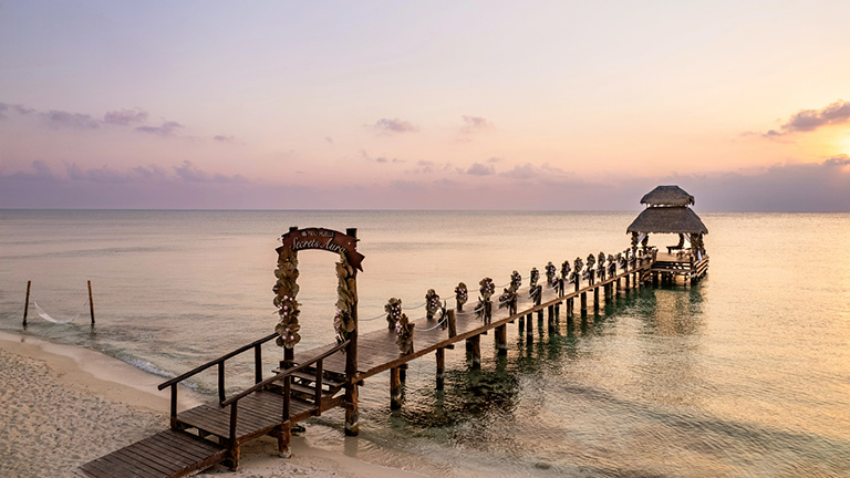 Pier at night