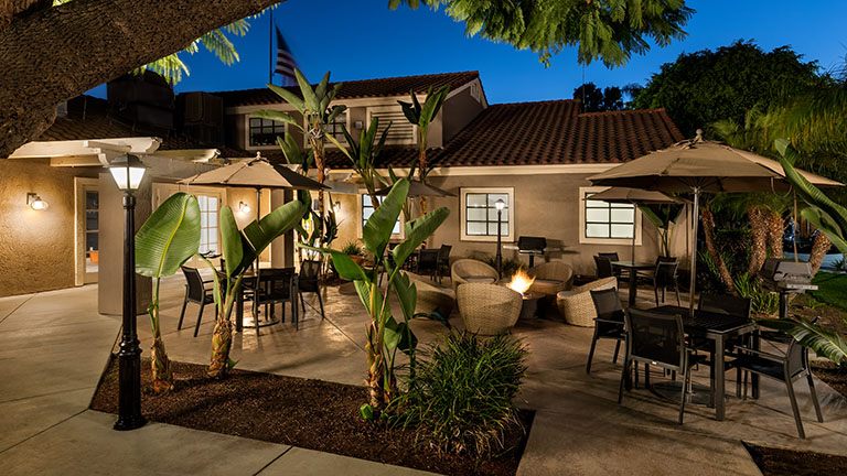 BBQ patio and Fire pit