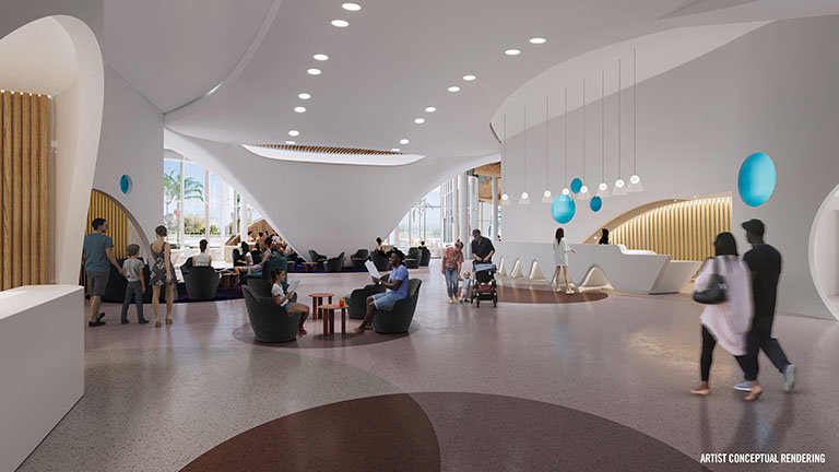 Reception - artist rendering