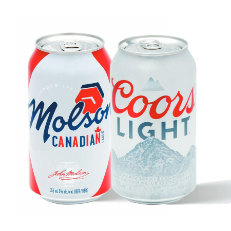 molson canadian and coors light