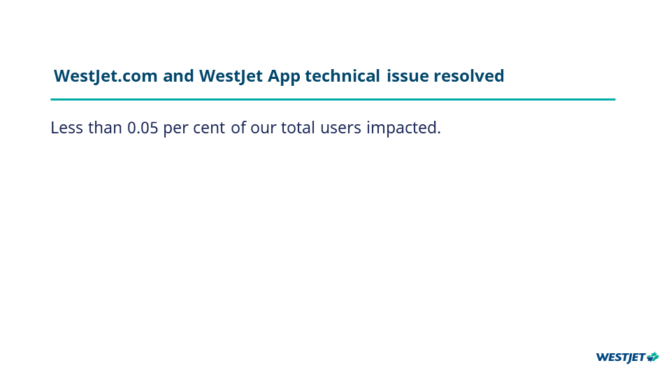WestJet customers report data breach