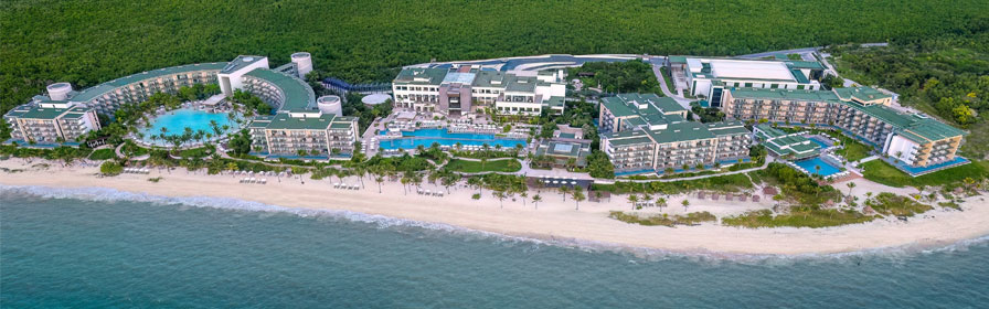 Vue aérienne du Haven Riviera Cancun Resort & Spa