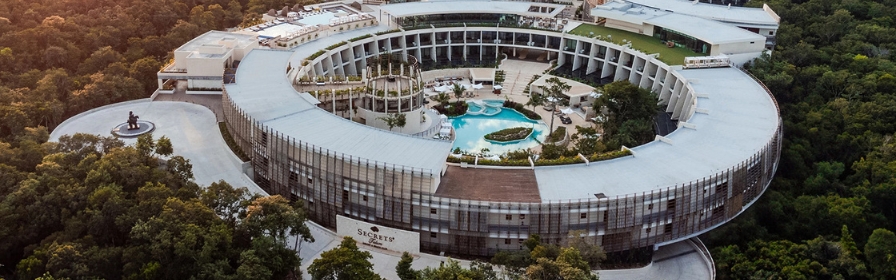 Vue de l’hôtel Secrets Tulum