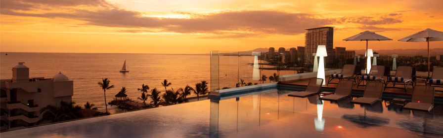 Sunset at Crown Paradise Golden Puerto Vallarta