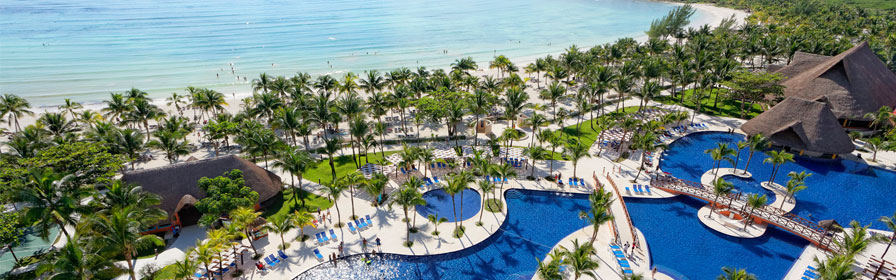 Aerial view of Barceló Maya Beach