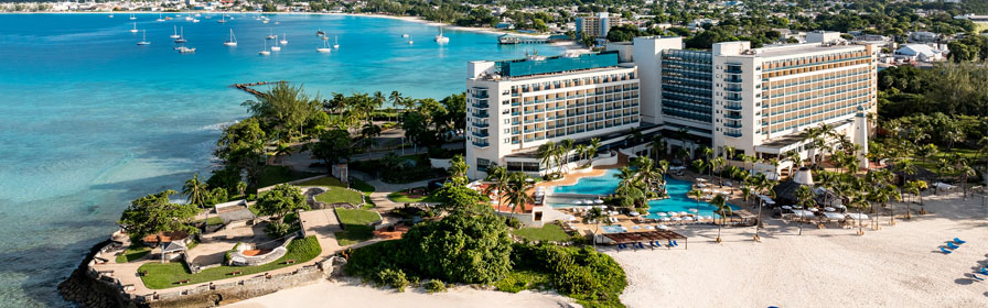 Aerial view of Hilton Barbados Resort